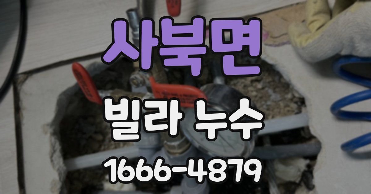 사북면 빌라 누수