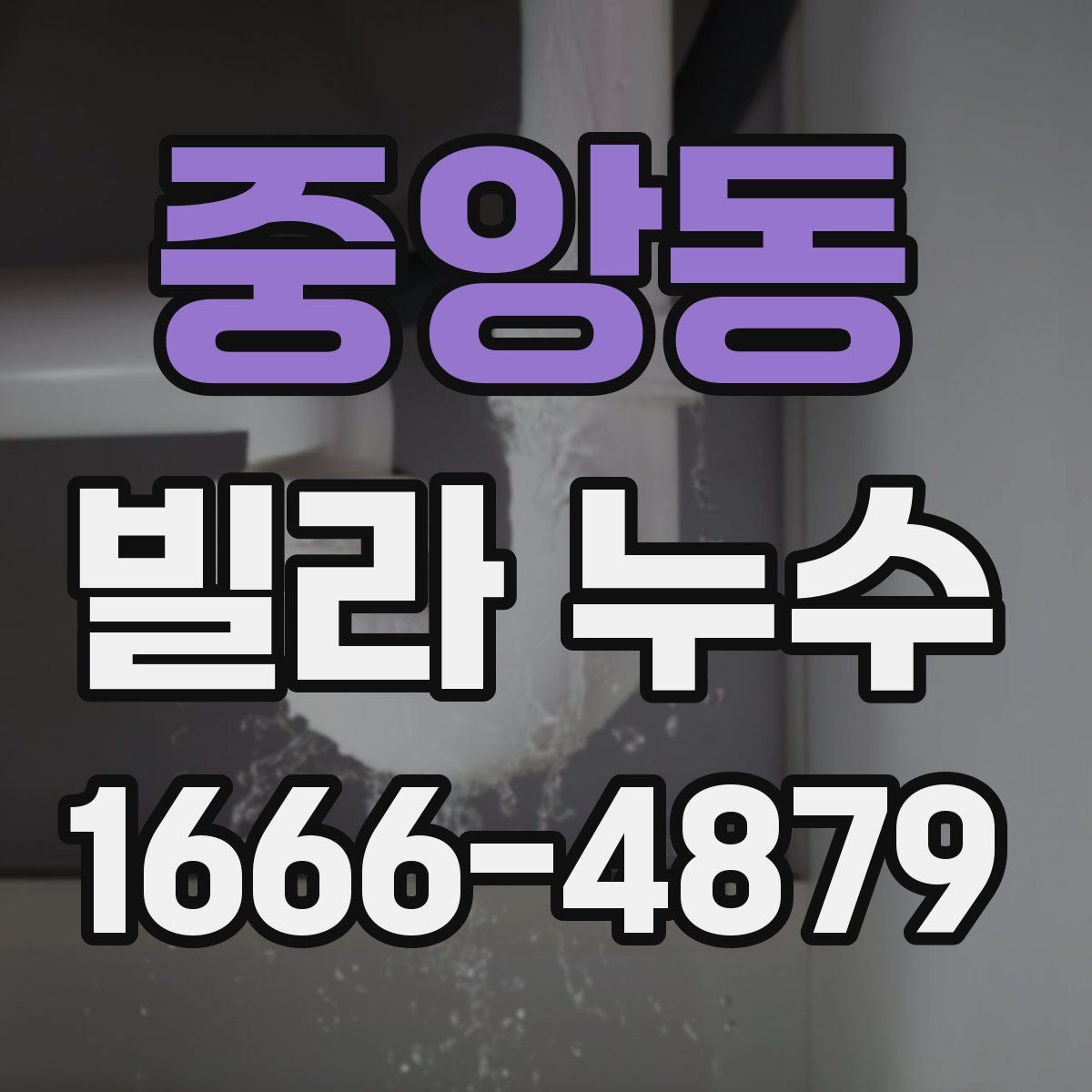중앙동 빌라 누수 처리 순서와 확인 사항