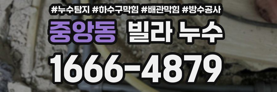 중앙동 빌라 누수