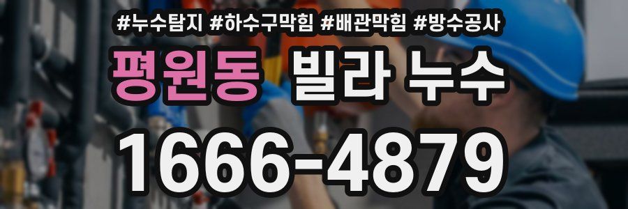 평원동 빌라 누수