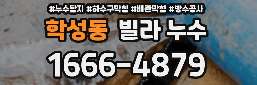 학성동 빌라 누수