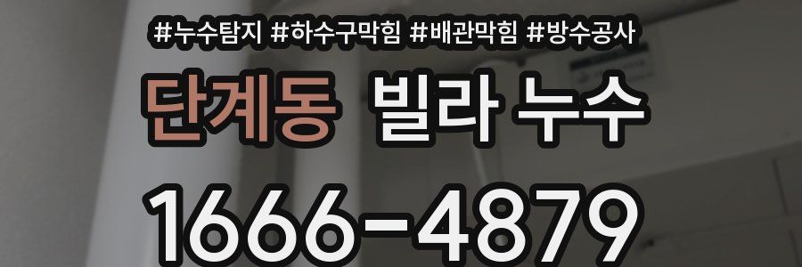 단계동 빌라 누수