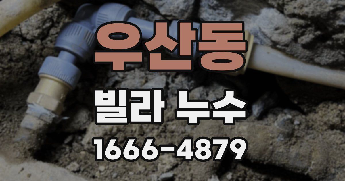 우산동 빌라 누수