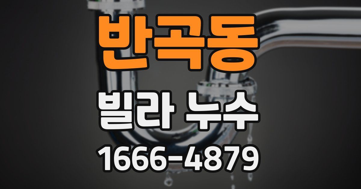 반곡동 빌라 누수