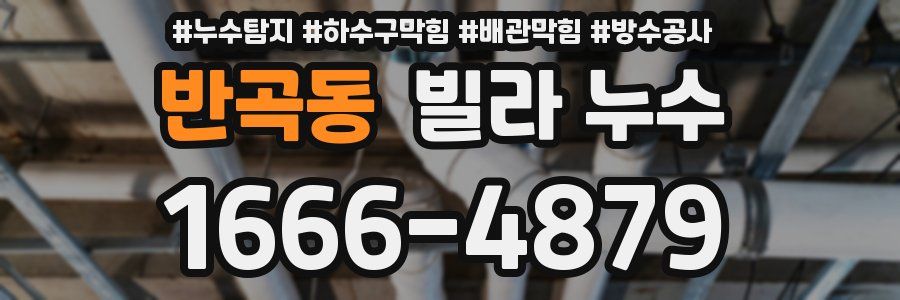 반곡동 빌라 누수