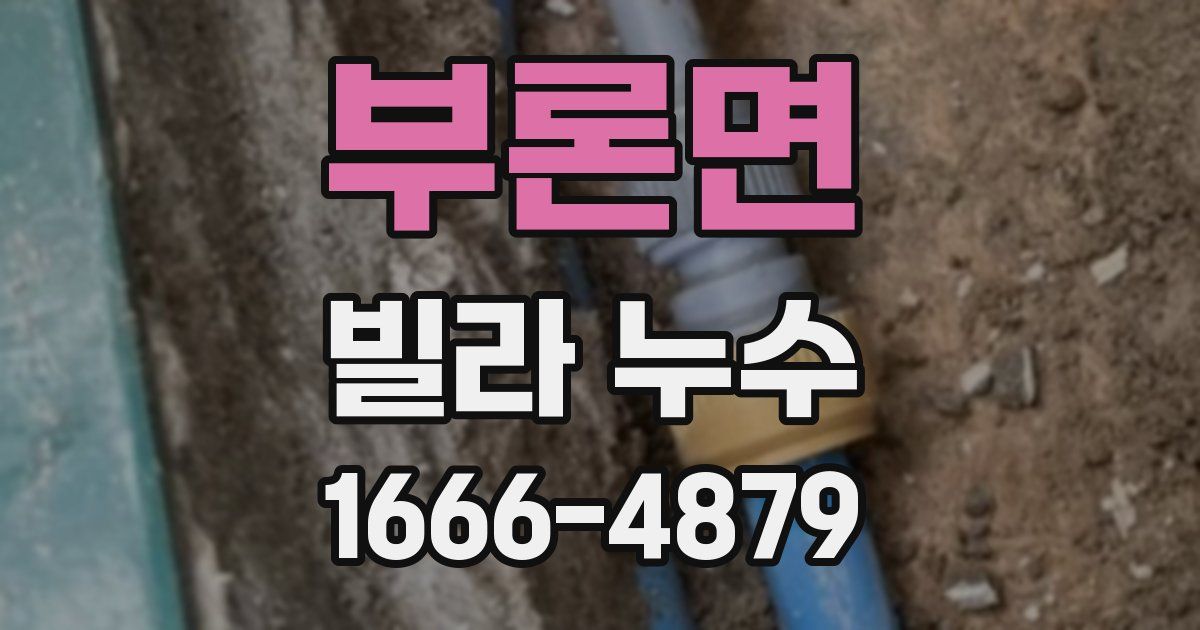 부론면 빌라 누수