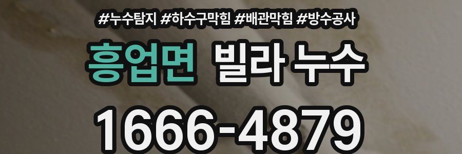흥업면 빌라 누수