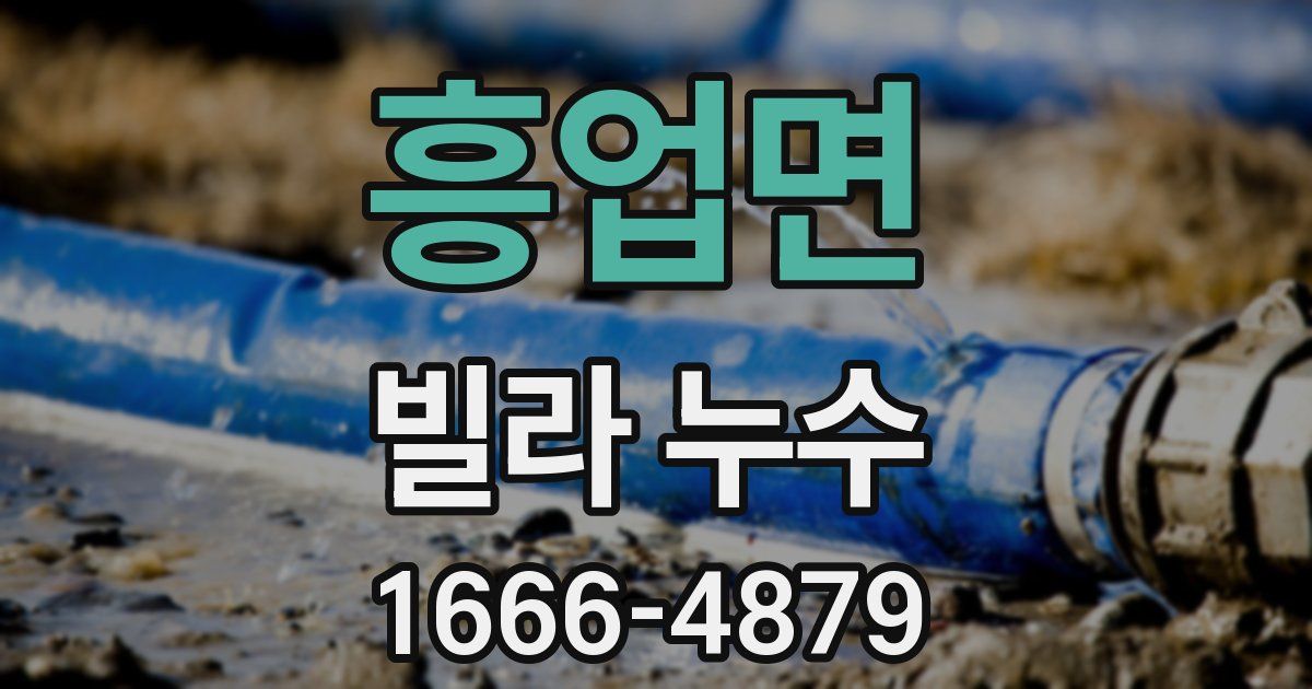 흥업면 빌라 누수