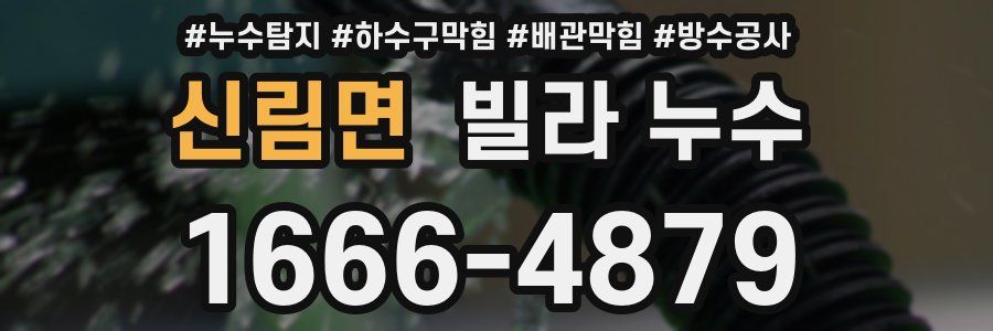 신림면 빌라 누수