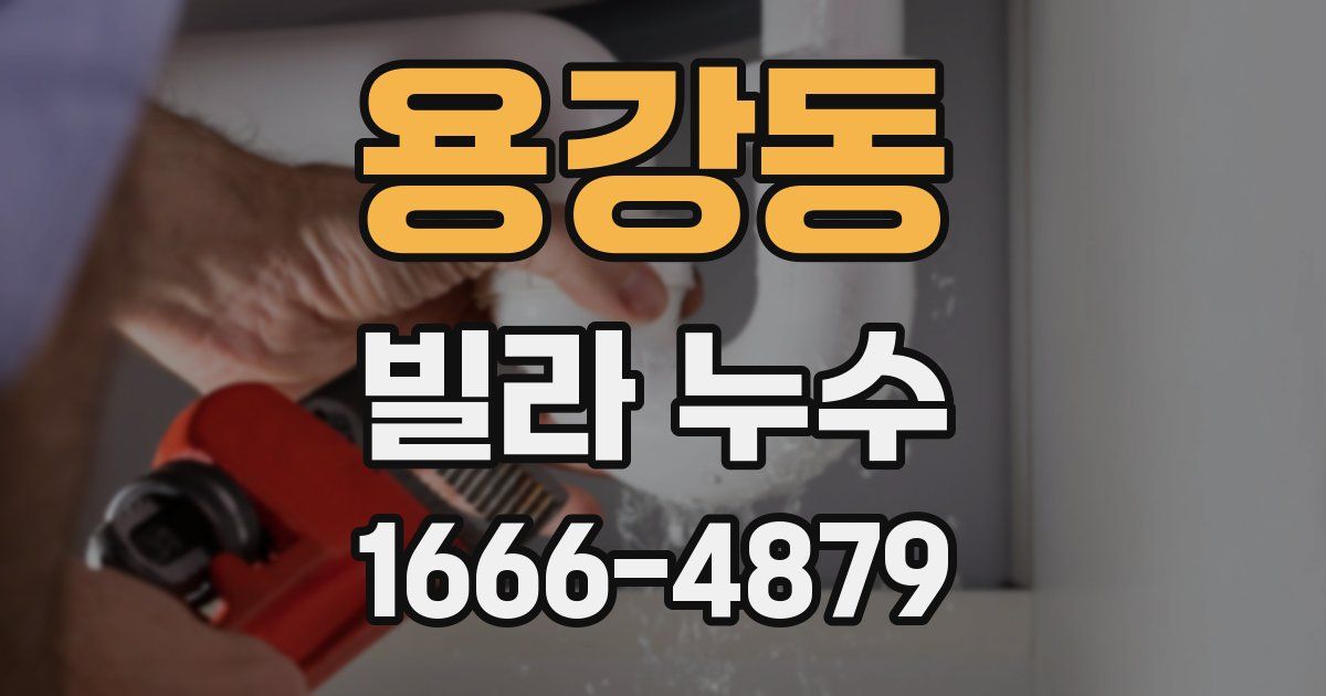 용강동 빌라 누수