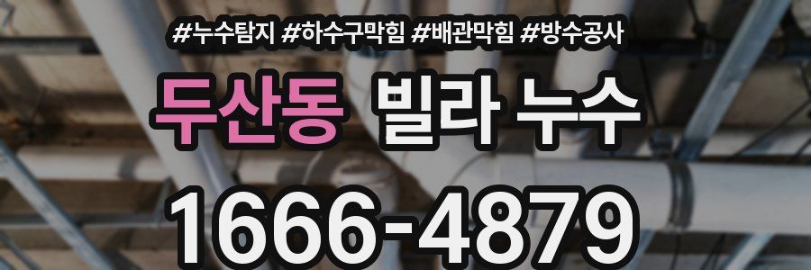 두산동 빌라 누수