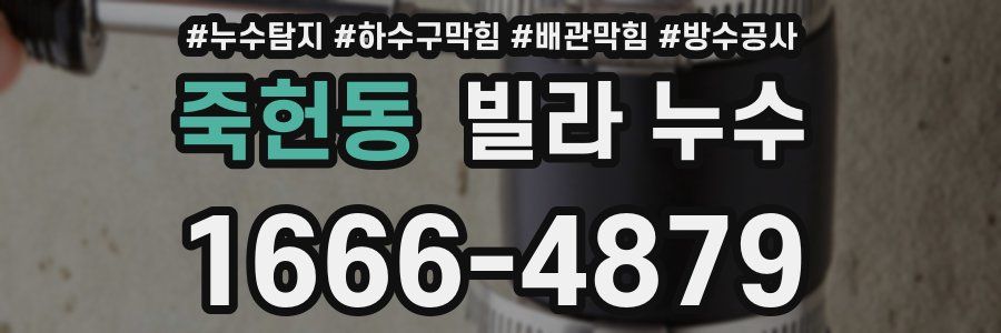 죽헌동 빌라 누수