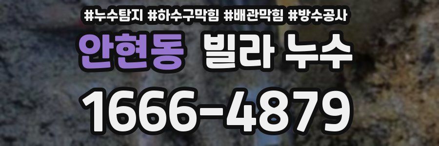 안현동 빌라 누수