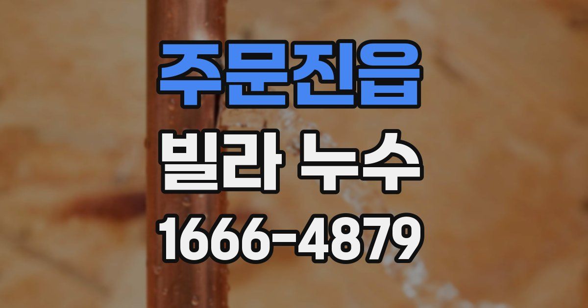 주문진읍 빌라 누수