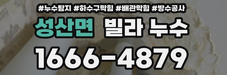 성산면 빌라 누수