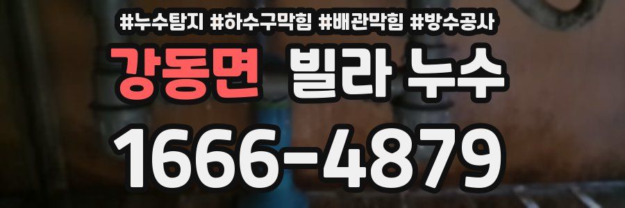 강동면 빌라 누수