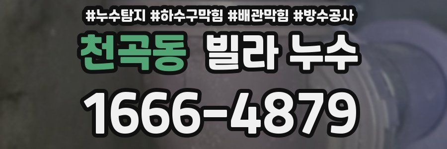 천곡동 빌라 누수