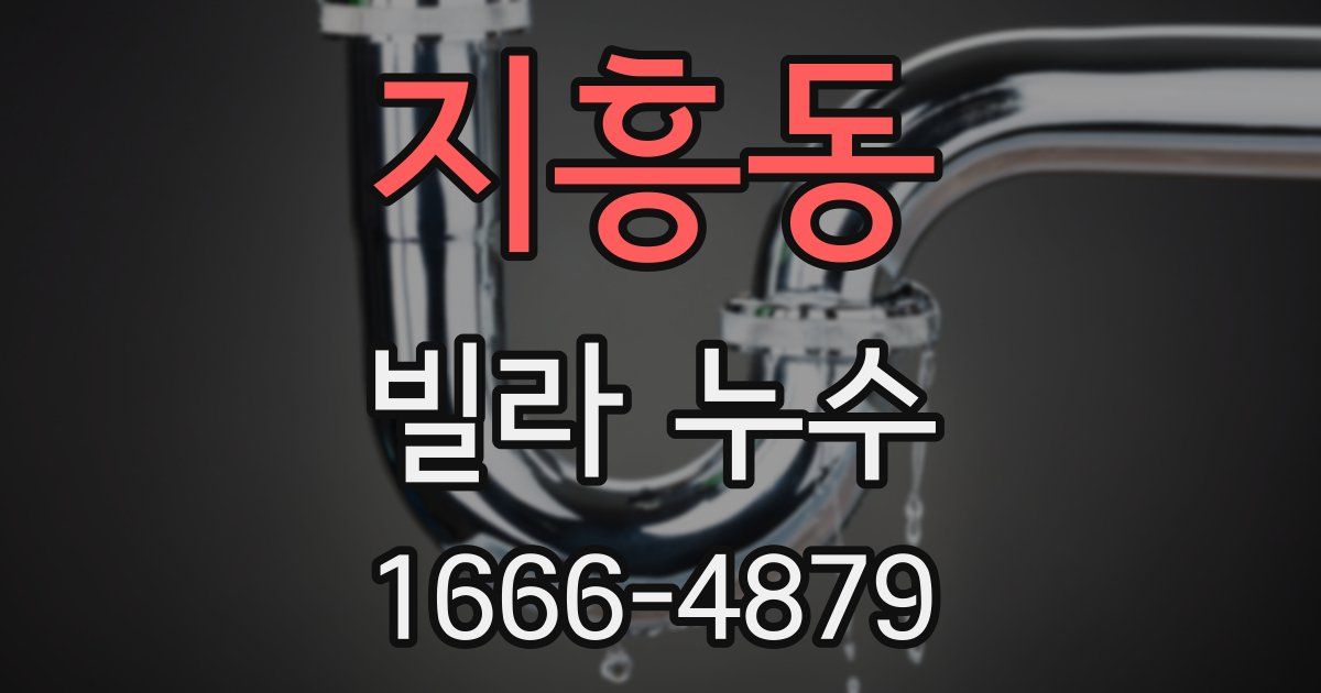 지흥동 빌라 누수