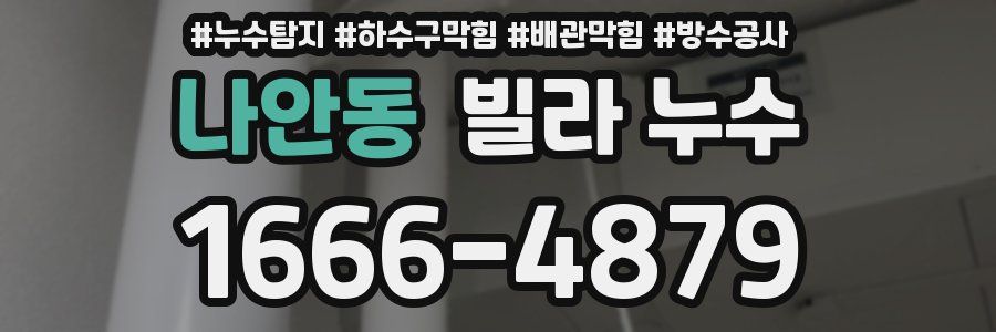 나안동 빌라 누수