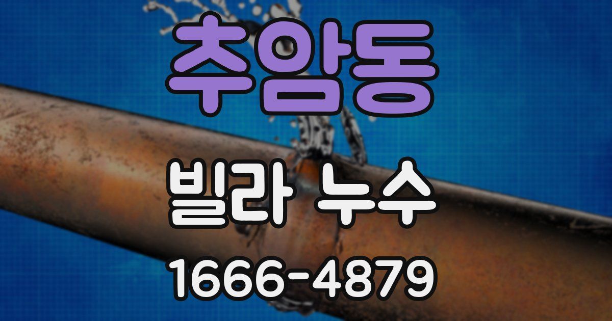 추암동 빌라 누수