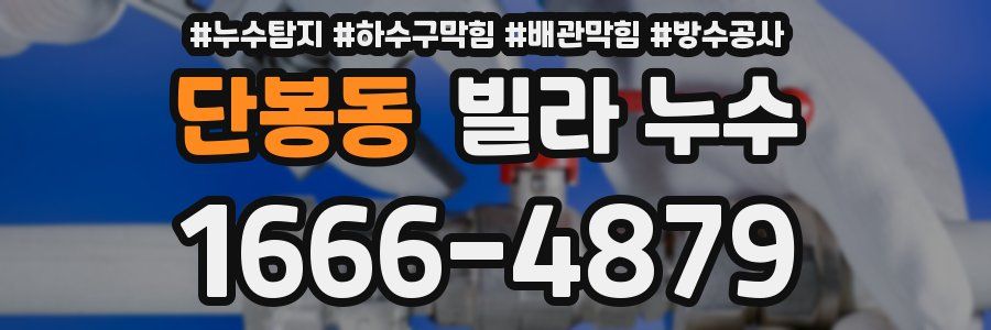단봉동 빌라 누수