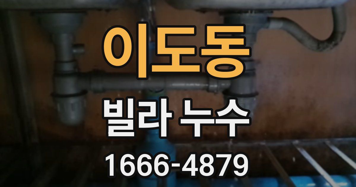 이도동 빌라 누수