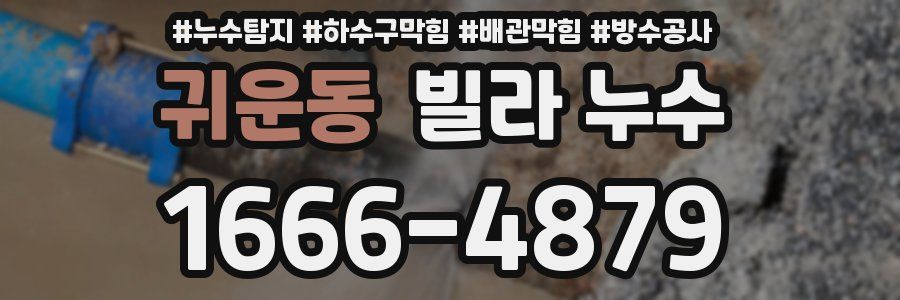 귀운동 빌라 누수