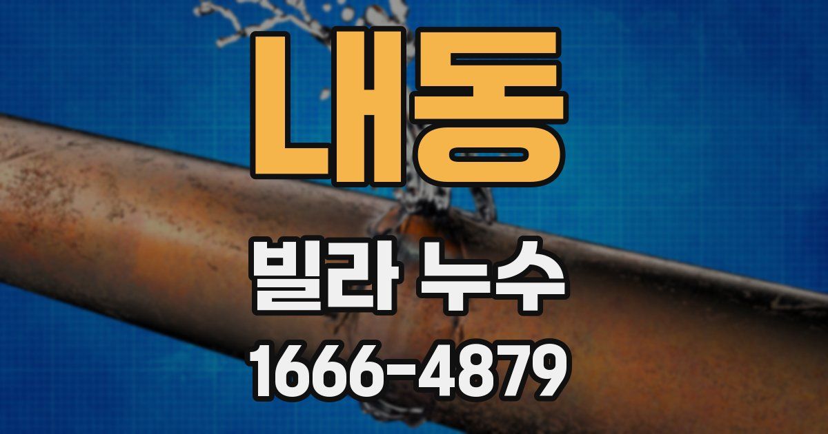 내동 빌라 누수
