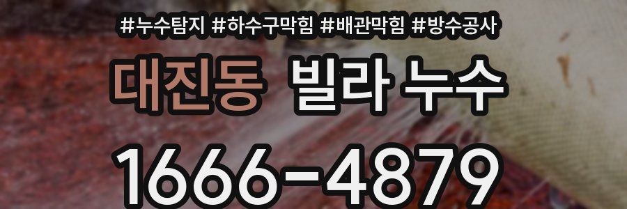 대진동 빌라 누수