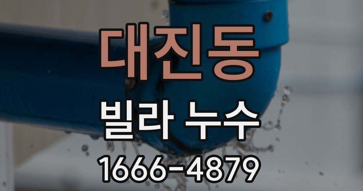 대진동 빌라 누수