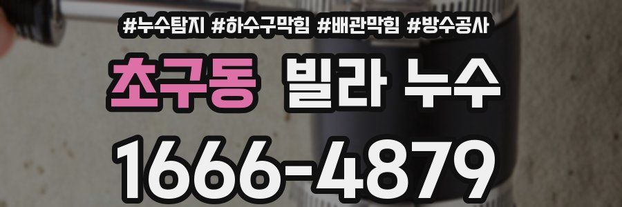 초구동 빌라 누수