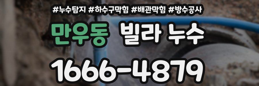만우동 빌라 누수