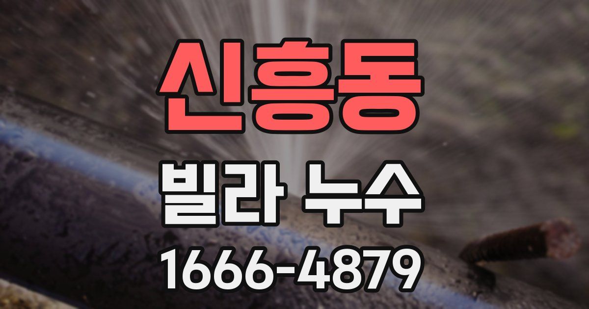신흥동 빌라 누수