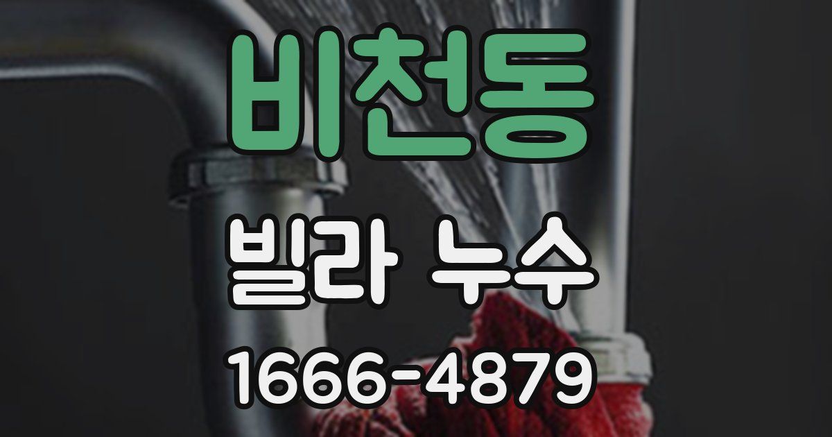비천동 빌라 누수