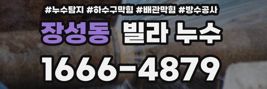 장성동 빌라 누수