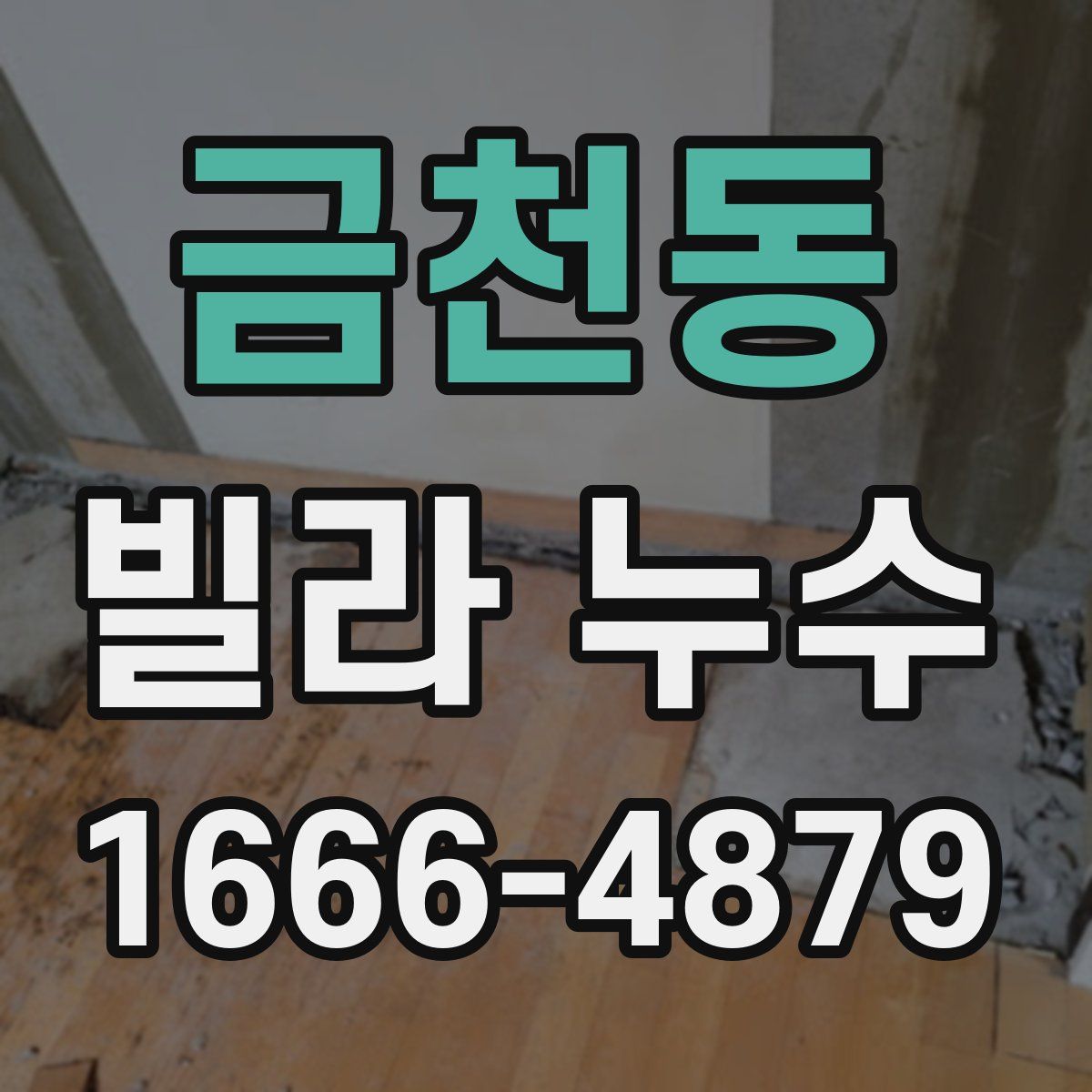 금천동 빌라 누수