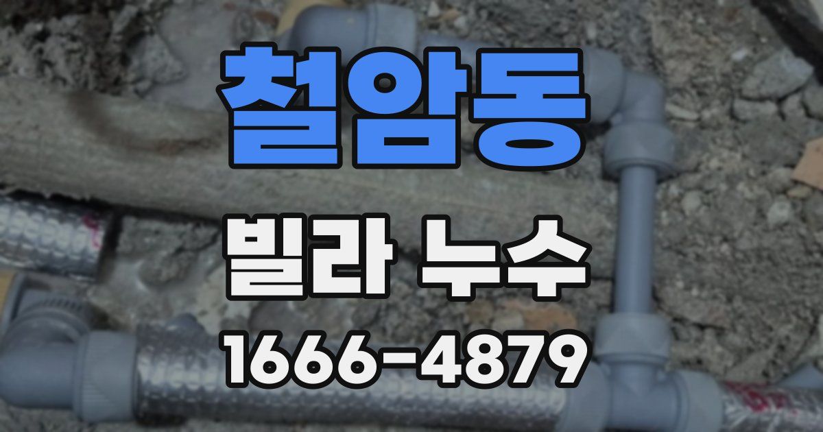 철암동 빌라 누수