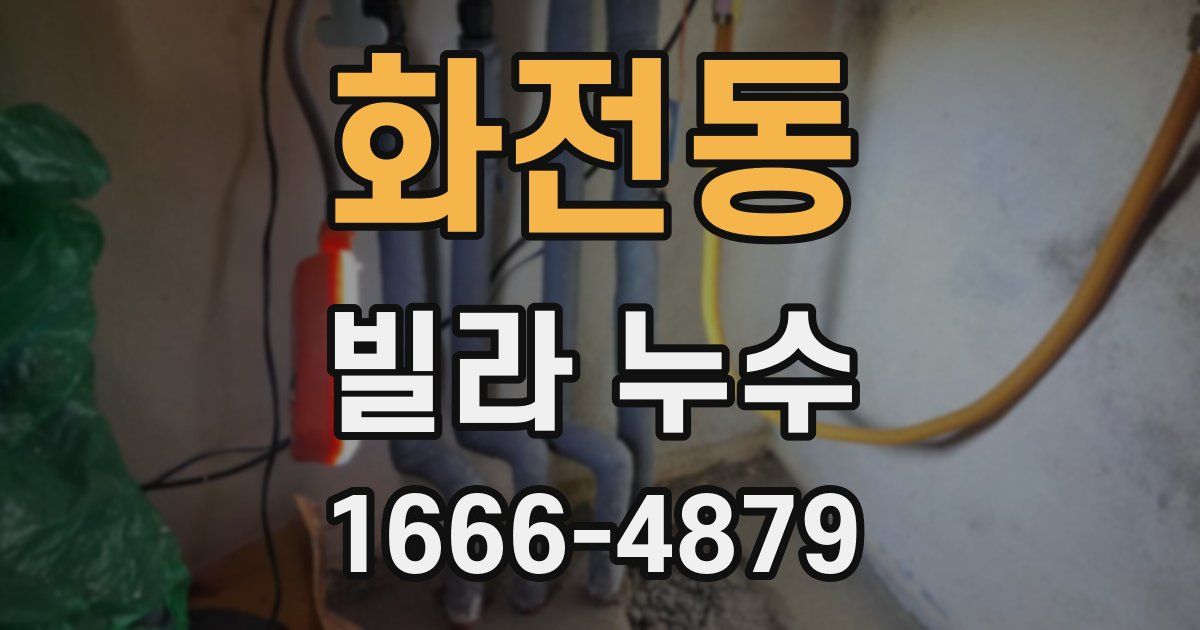 화전동 빌라 누수