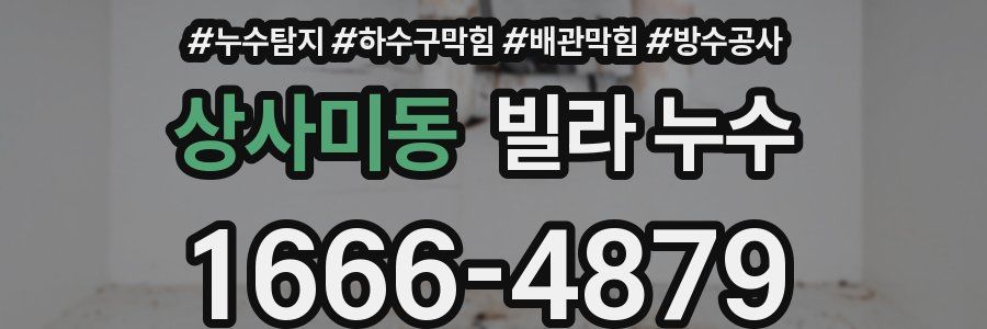 상사미동 빌라 누수
