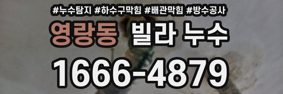 영랑동 빌라 누수