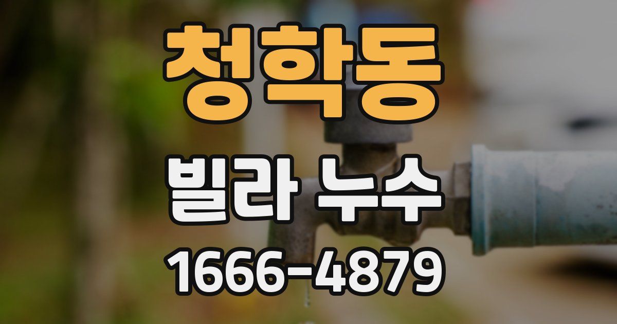 청학동 빌라 누수