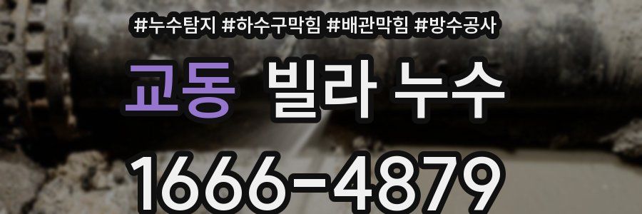 교동 빌라 누수