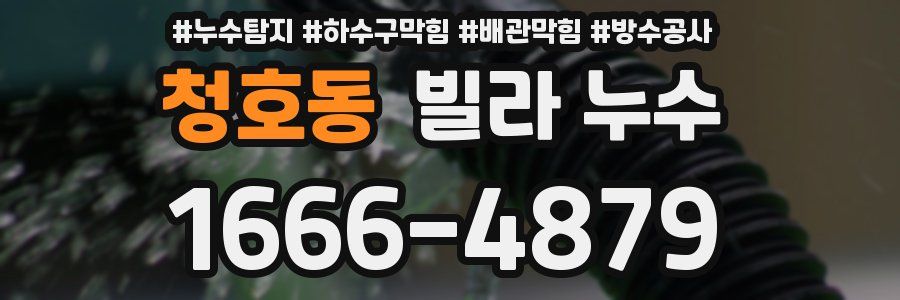 청호동 빌라 누수