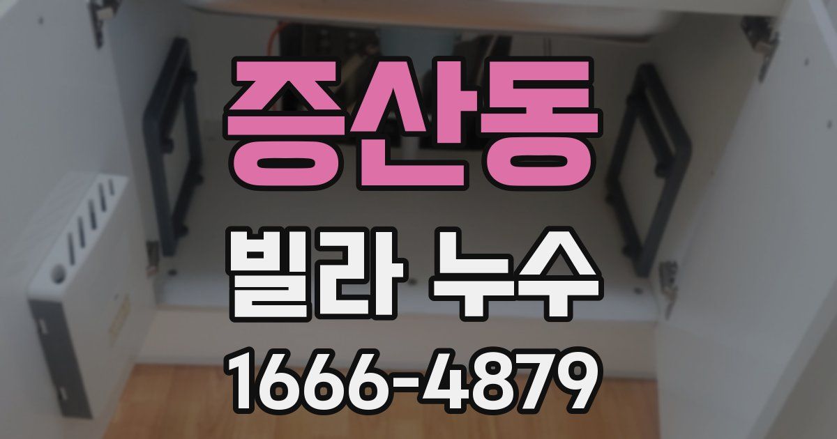 증산동 빌라 누수