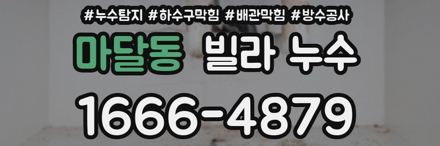 마달동 빌라 누수