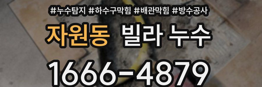 자원동 빌라 누수