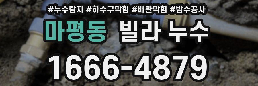 마평동 빌라 누수