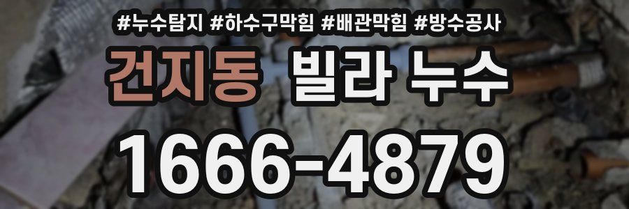 건지동 빌라 누수