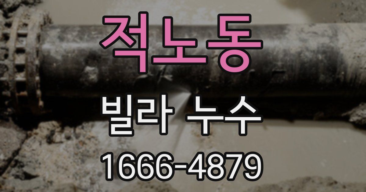 적노동 빌라 누수