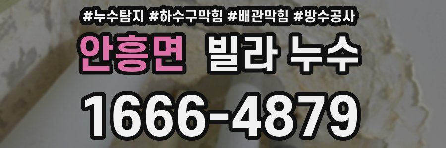 안흥면 빌라 누수